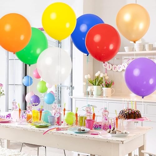 18 Inch Big Balloons Assorted Large Latex Balloons Giant Heavy Duty Balloon for Christmas Birthday Wedding Baby Shower Dec...