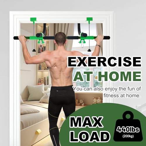 Doorway Swing for Kids & Door Pull Up Bar for Adults - Indoor Kid Swing with 4pcs Accessories - Multi-Function Doorway Gym...