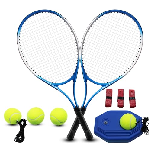 ZHUOKECE Tennis Rackets for Adult, 2 Players Adult Recreational Tennis Rackets Set for Beginners and Professional with 4 T...