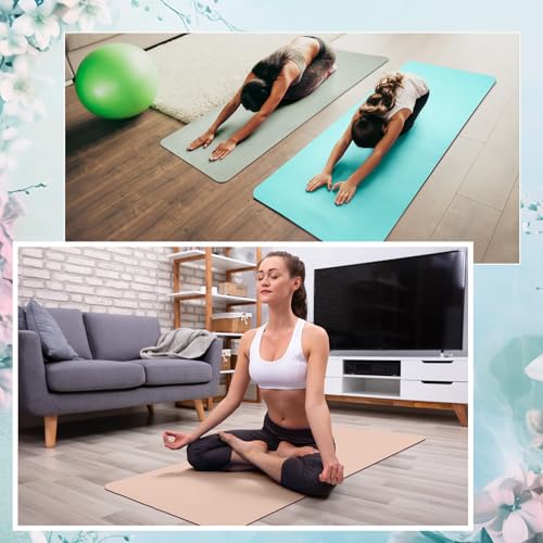 Timgle 24 Pack 68" x 24" Yoga Mat Bulk, 4mm Thick Extra Long Sports Mat Anti Slip Tear Resistant Yoga Exercise Set for Fit...