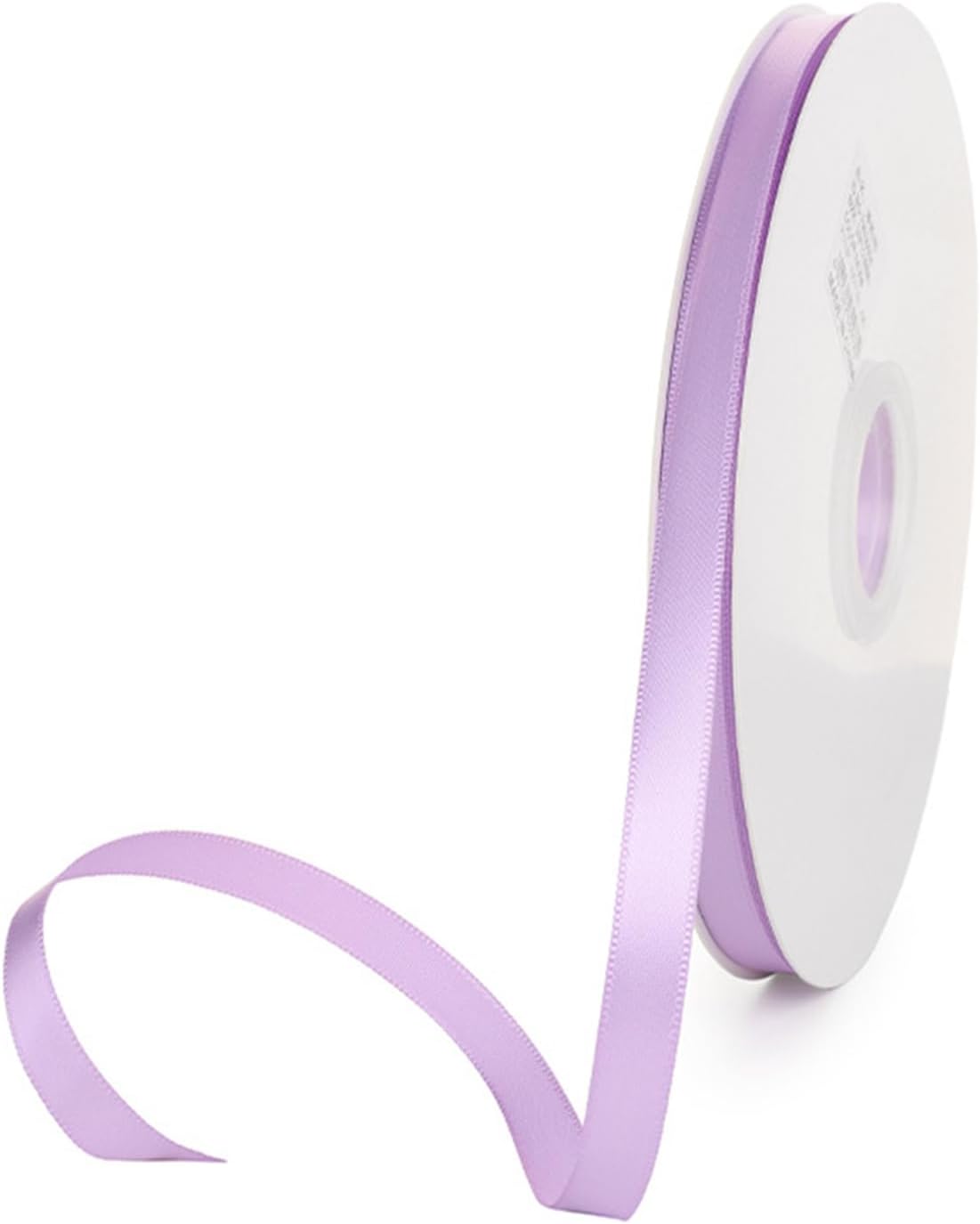 3/8" x 100 Yards Light Lilac Polyester Satin Ribbon Single Faced Bulk Fabric Ribbons for Gift Wrapping, Crafting and DIY Projects, Scrapbooking, Bows and Card Making