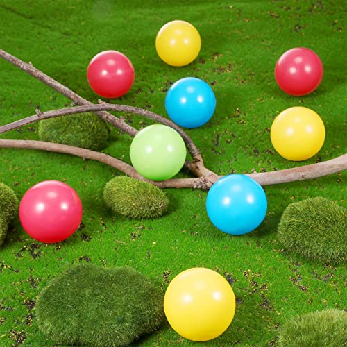 Civaner 12 Pieces Multi Colored Plastic Replacement Balls Small Bulldozer Popper Toy Balls 1.75 Inch Soft Crush Proof Air ...