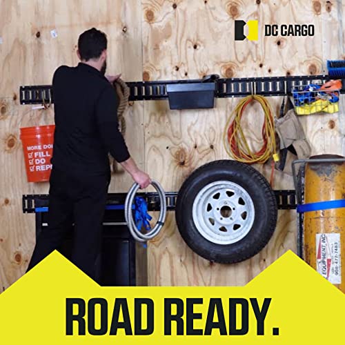 DC Cargo Mall Bolt-on Auto Retractable Ratchet Straps (2-Pack) 1” x 9ft, Heavy Duty, 1,200lb Break Strength – Tie Down Str...