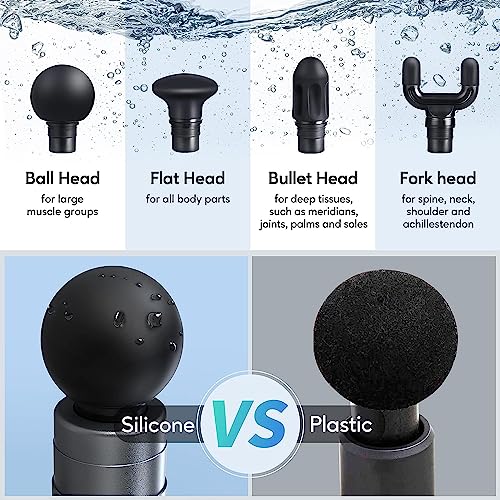 arboleaf Massage Gun Deep Tissue, Full-Metal Electric Portable Hand Held Massager Gun for Back, Body Sore Muscles, Pain Re...