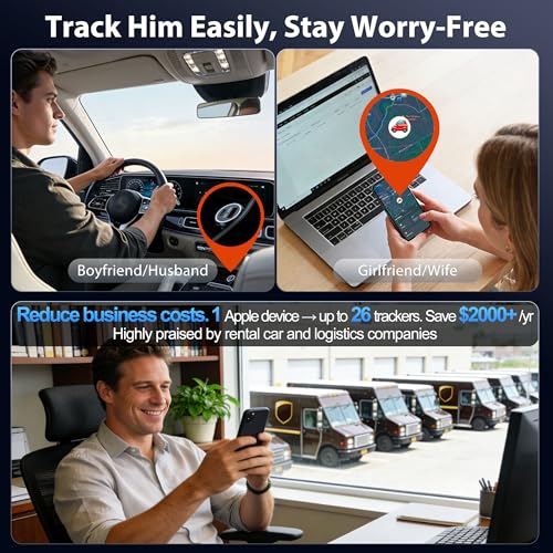 LIONO Car GPS Tracker & Charger with Built-in Rechargeable Battery, GPS Tracker for Vehicles, Hidden Car Tracker for Anti-...