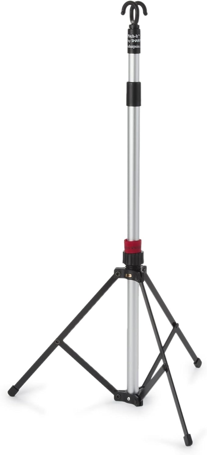 Pitch-It IV Pole, Floor Stand, 2-Hook, Three Leg, 30007 - Sold by Pack of One