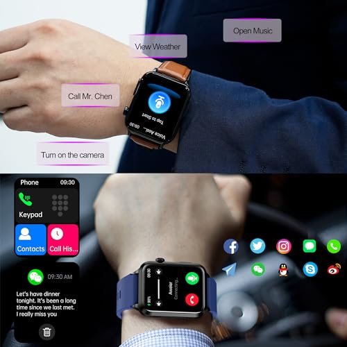 hellibito Advanced Health Smartwatch for Women Men with Real-Time Monitoring of Heart Rate, Blood Oxygen, Body Temperature...