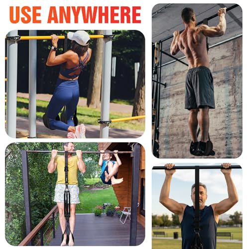 Pull Up Assistance Bands 300 lbs – Heavy Duty Adjustable Pull Up Bar Resistance Bands Set with 4 Assistance Bands, Dual Fo...