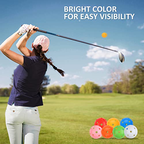 Joyberg Practice Golf Balls 24 Pack, 42mm Plastic Golf Balls, Practice Golf Balls for Backyard, Training Golf Balls for Sw...