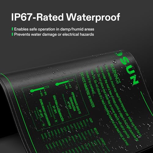 VIVOSUN 2-Pack 48" x 20.75" Durable Waterproof Seedling Heat Mat, UL & MET-Certified Warm Hydroponic Heating Pad for Germi...