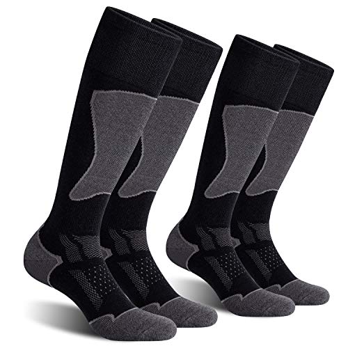 CS CELERSPORT 2/3/4 Pack Ski Socks for Men and Women Skiing, Snowboarding, Winter Performance Socks