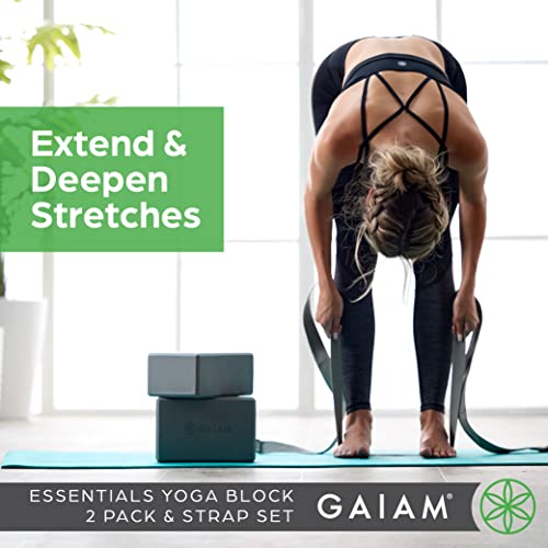Gaiam Yoga Block - Supportive Latex-Free Eva Foam - Soft Non-Slip Surface with Beveled Edges for Yoga, Pilates, Meditation...