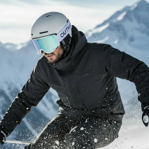OUTNA Ski Goggles for Men and Women, OTG, Anti-Fog Dual-Layer Lens, UV400 Protection, Helmet Compatible, Snow Goggles