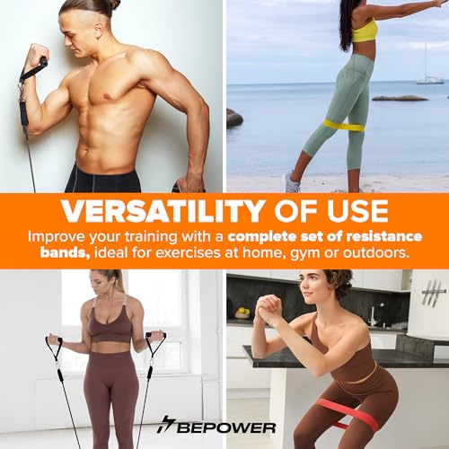 Resistance Bands Set with Handles, Heavy TRX Bands for Working Out, Elastic Exercise Bands with Therabands - Training Set ...