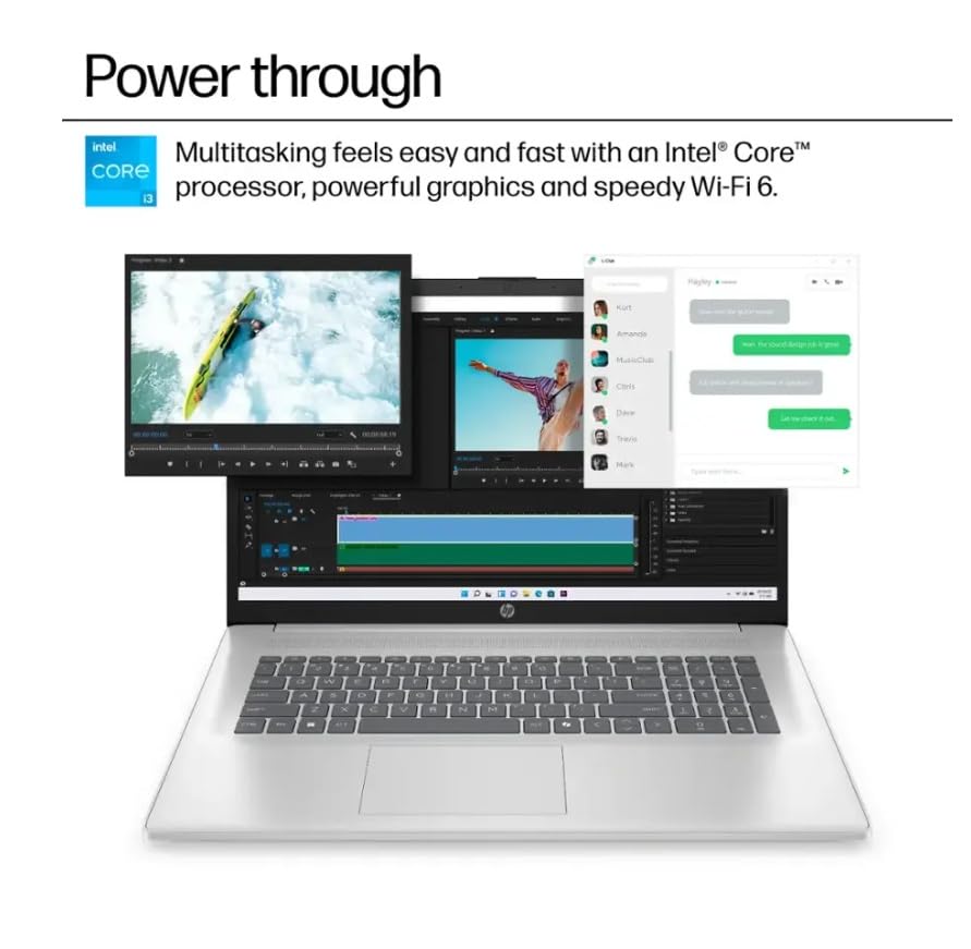 Hp 2025 Premium 17 Laptop, Lifetime Office 2024, 17.3    Hd+ Display, Intel Core I3-N305 Processor,32Gb Ram, 2Tb Pcie Ssd, Wi-Fi