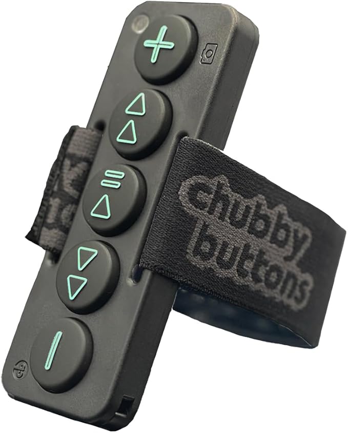 Chubby Buttons 2 - Wearable & Stickable Bluetooth 5.2 Remote for Music, Calls & Ai Digital Assistants (Gemini on Android o...