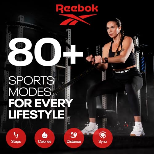 Reebok Pulse Smartwatch - GPS Fitness Tracker with Heart Rate Monitor, 10-Day Battery Life, IP68 Water Resistant Smart Fit...