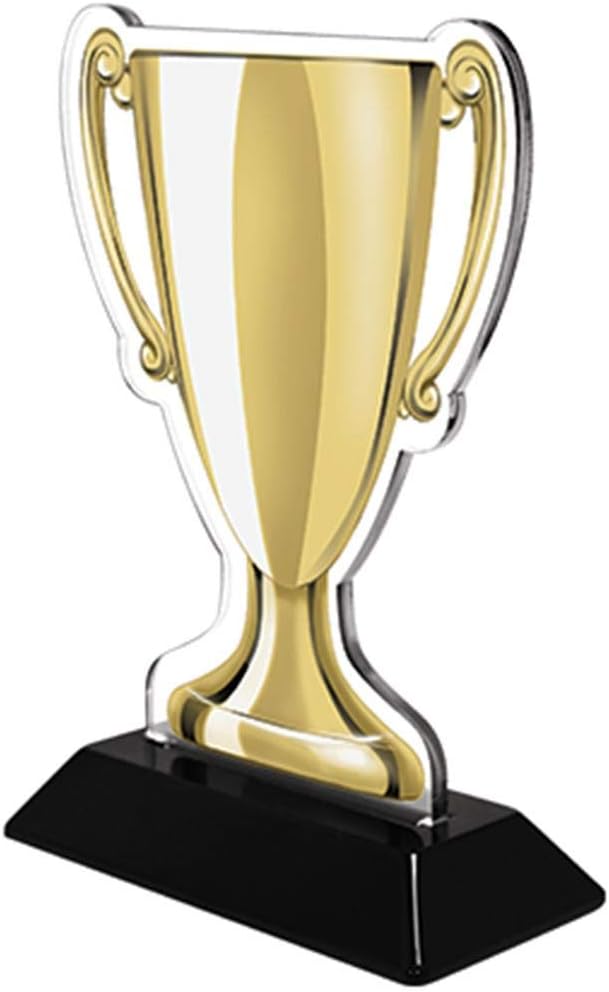 Crown Awards 7" Golf Ball Gold Cup Trophies, Custom Golf Acrylic Cup Trophy Prime