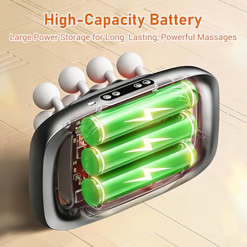 Feyano 16 Heads Massage Gun Deep Tissue Neck Massager, Valentine's Day Gifts, 16-Head Massage Gun Set for Deep Tissue, Bac...