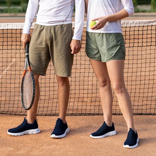 IQYNAM Running Shoes for Men Women Slip on Unisex Walking Tennis Non-Slip Work Shoes Lightweight Breathable Athletic Worko...