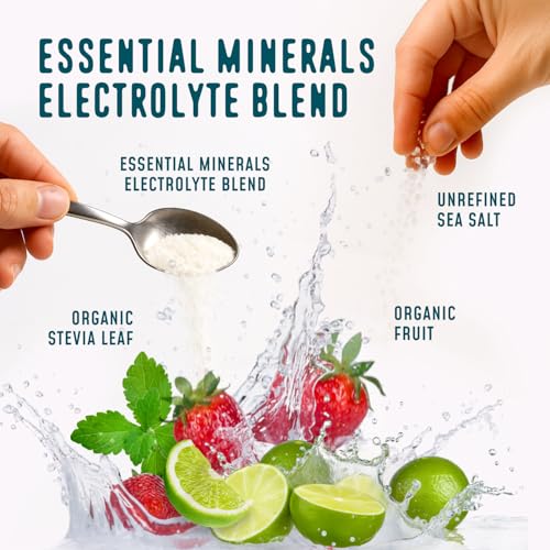 FlavCity Strawberry Limeade Electrolytes Powder Packets - 28 Hydration Packets - No Added Sugar - Hydration Powder with Re...