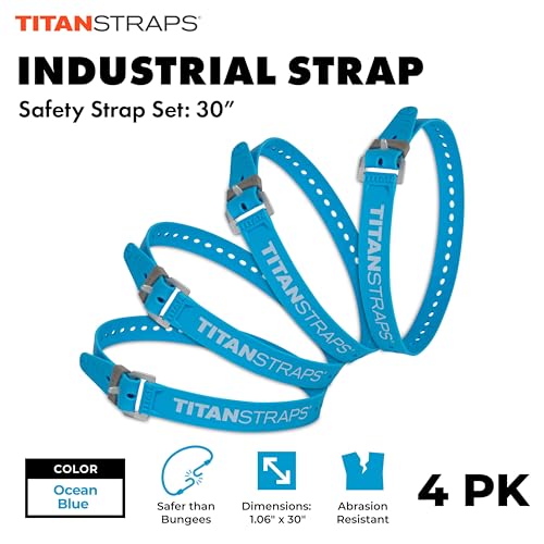Titan Industrial Straps – Strong & Simple Tie-Downs for Construction (Welders, DIY Home) & 1st Responders – 3 Year Warrant...