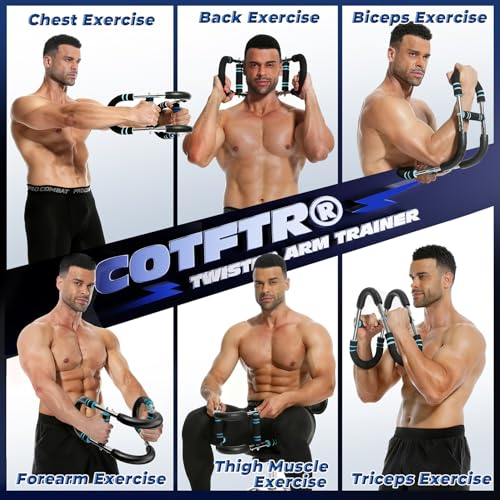 Twister Arm Trainer, Adjustable Chest Workout Equipment for Men & Women, Home Gym Strength Trainer, Muscle Builder & Stren...