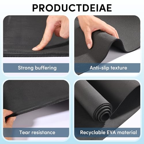 10 Pack Yoga Mats Bulk, 68'' x 24'' x 4mm Thick Black Yoga Mats for Kids and Adults, Anti-Slip Tear-Resistant Exercise Mat...