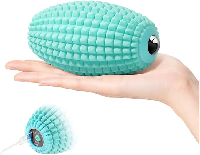 YIXIUTEN Vibrating Massage Ball for Muscle Recovery, Silicone Myofascial Massage Ball, Plantar Fasciitis Relief,Hip & Psoa...