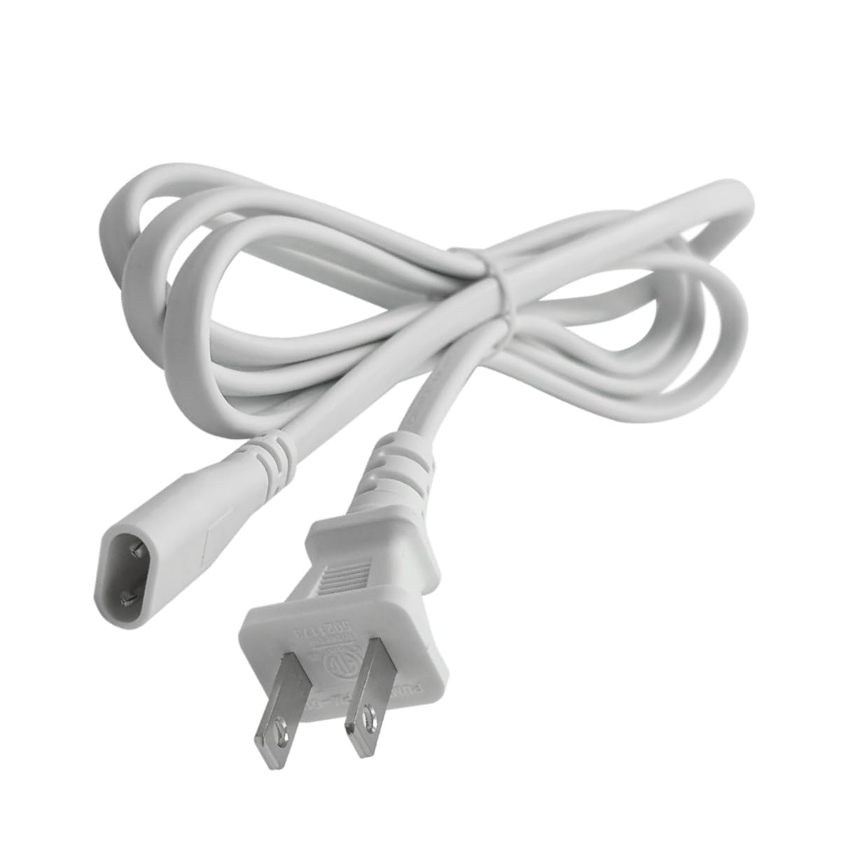 Hexagon Led Lights Power Cord Connectors 1.5M 5Ft Hex Lighting 10A 2 Pin Power Cable For Cezelux Hexagon Garage Light Fixture Connector Accessory Replacement/Spare For Honeycomb Lighting Systems