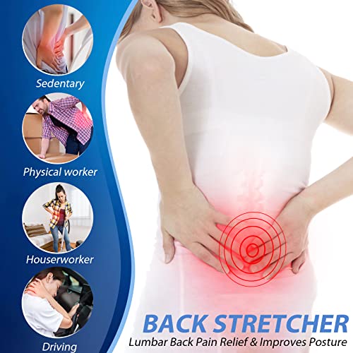 MINOLL Back Stretcher for Lower Back Pain Relief, Multiple Level Adjustable Arch Lumbar Back Cracker Board, Back Cracking ...