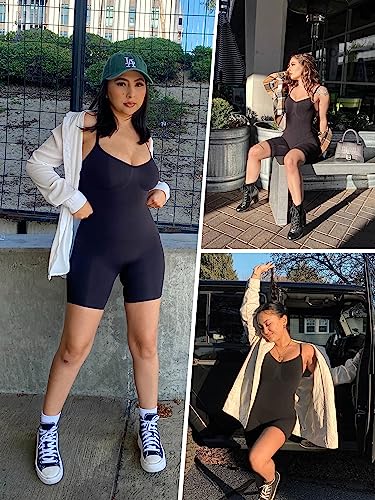 SHAPERX Women's Seamless Shapewear Bodysuit Tummy Control Body Shaper Waist Snatching Body Suit