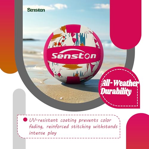Senston Indoor Volleyball for Home & Beach - The Original Gentle Lightweight Design - Perfect for Beginners and Volleyball...