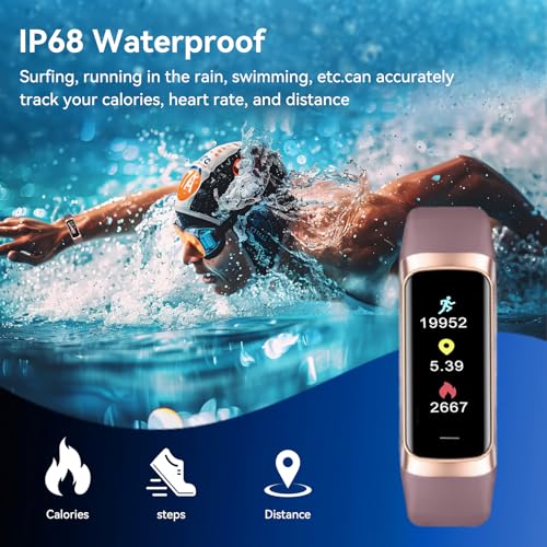 YANFITT Fitness Tracker Smart Watch for Men Women, Heart Rate Blood Oxygen Sleep Monitor, 20+ Sports Modes, Step Activity ...