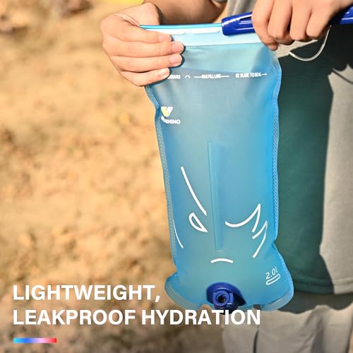 N NEVO RHINO Hydration Bladder 2L-3L with Bladder Insulator, Water Bladder for Hiking Backpack, Leakproof Water Pouch, BP...