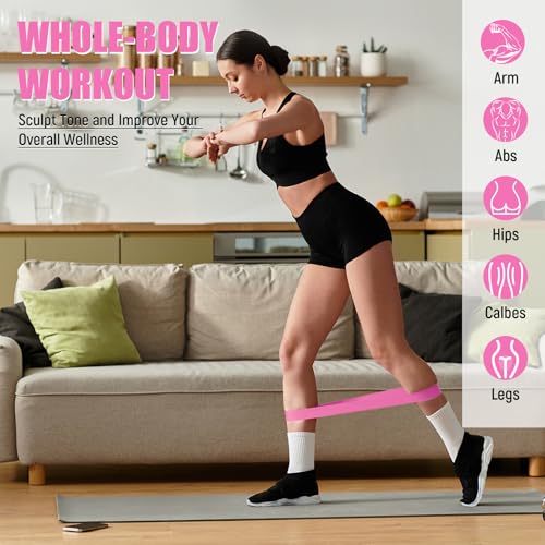 DEEKIN 20 Pcs Resistance Bands Resistance Loop Exercise Bands Exercise Equipment Elastic Drag Ring for Women and Men Home ...