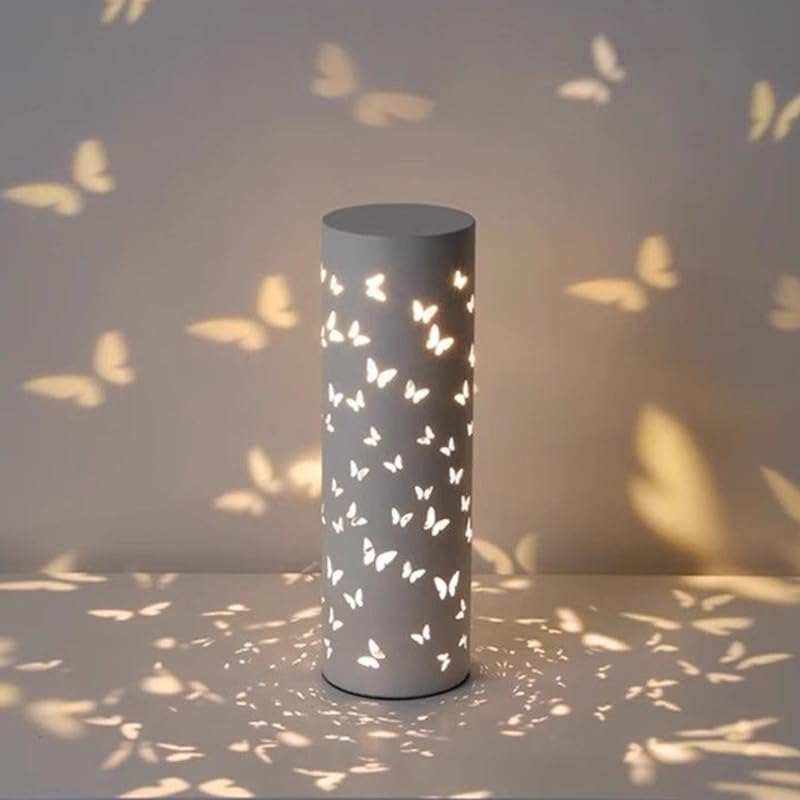 Bedside Table Lamp Rotatable Butterfly Night Light Led Lights for Bedroom Living Room Mariposas Gradient Projector USB Lamps for