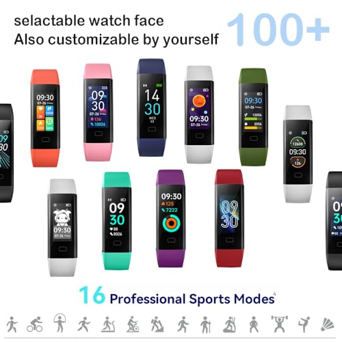 epekops Fitness Tracker with Heart Rate Monitor/Step Counter/Calories, Activity Tracker Smart Watch Sleep Monitor, IP68, H...