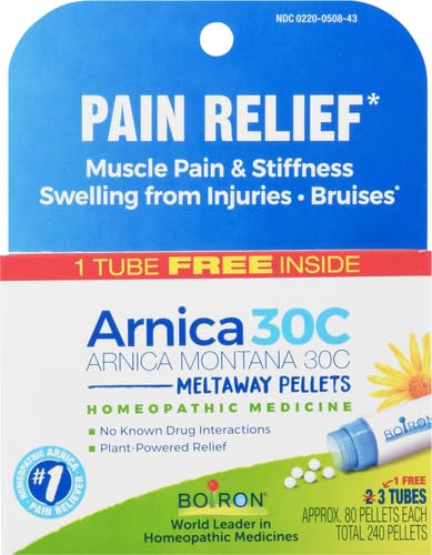 Boiron Arnica Montana 30C Homeopathic Medicine for Relief from Muscle Pain, Muscle Stiffness, Swelling from Injury, and Di...