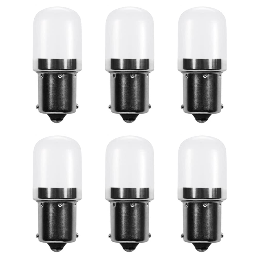 Makergroup 1141 Ba15S Bayonet Led Bulbs 12V  Weatherproof 1156 S8 Landscape Light Bulb  1W Cool White Color 6000K For Rv And Outdoor Lighting Path Deck Lights Pack Of 6