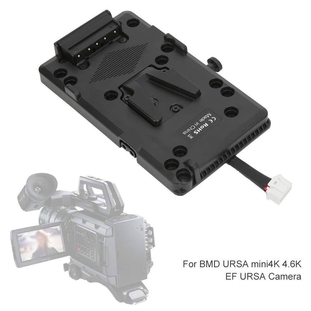 V Mount V Lock Battery Plate D Tap Power Supply System For Blackmagic Ursa Min Pro 4K, 4.6K