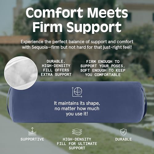 Retrospec Retrospec Sequoia Yoga Bolster Pillow - Meditation Cushion for Yoga Practices - Includes Machine Washable 100% C...