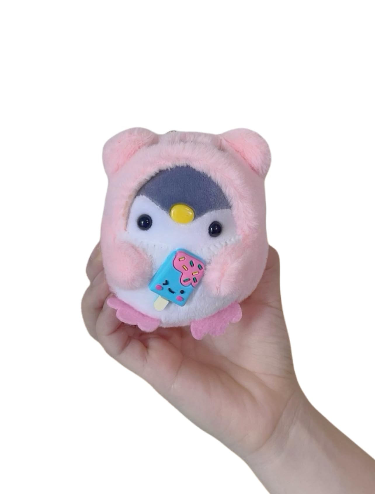 TVRTFQ Cute Penguin Plush Keychain New Kawaii Doll Backpack Pendant Car Keychains Birthday Gifts for Women (1, Pink)