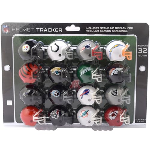 Riddell 32 Piece NFL Helmet Tracker Set - Gumball Size Helmets - All NFL Current Logo's - New 2024 Set