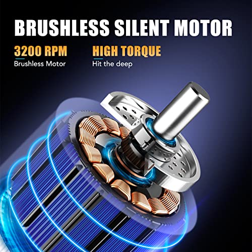 Massage Gun, Muscle Therapy Gun Handheld Deep Tissue Massager Gun with 5 Adjustable Speeds Back Massager for Athletes Reli...