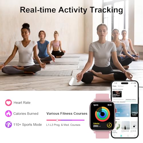 FTTMWTAG Smart Watch for Android iPhone-Call Receive/Dial/Read Message/AI Control-1.9" HD Screen-IP67 Waterproof Fitness S...