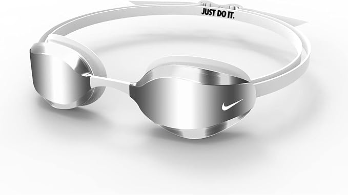 Nike Vapor Mirrored Goggle, White, Adult-OS