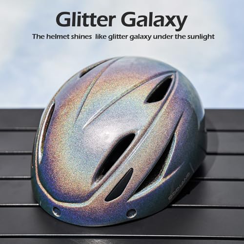 Odoland Bike Helmet with Magnetic Sun Visor for Adults, Glasses-Friendly Design Adjustable Dial Cycling Helmet for Men & W...
