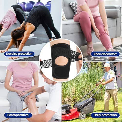 Galvaran Knee Brace with Side Stabilizers Relieve Meniscus Tear Knee Pain ACL MCL Arthritis,Joint Pain Relief, Breathable ...