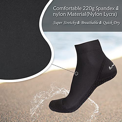 OMGear Water Socks Sand Proof Booties Quick Dry Swim Dive Socks for Sand Soccer Beach Volleyball